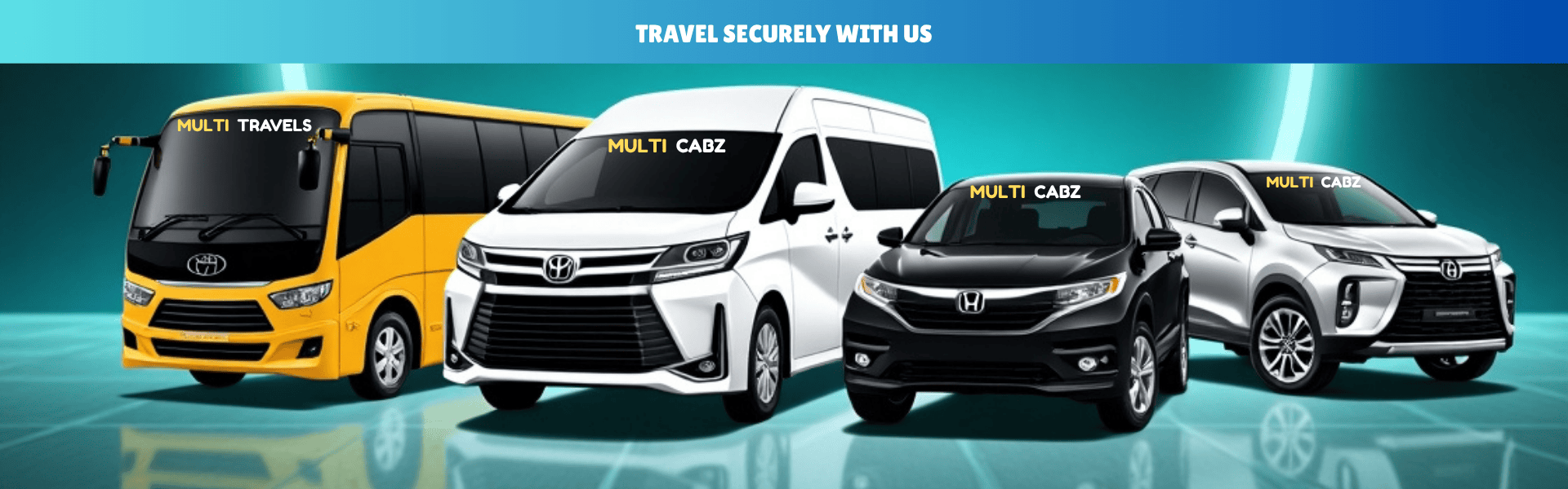 Multi Cabz Travel Vehicles - Travel securely with us.